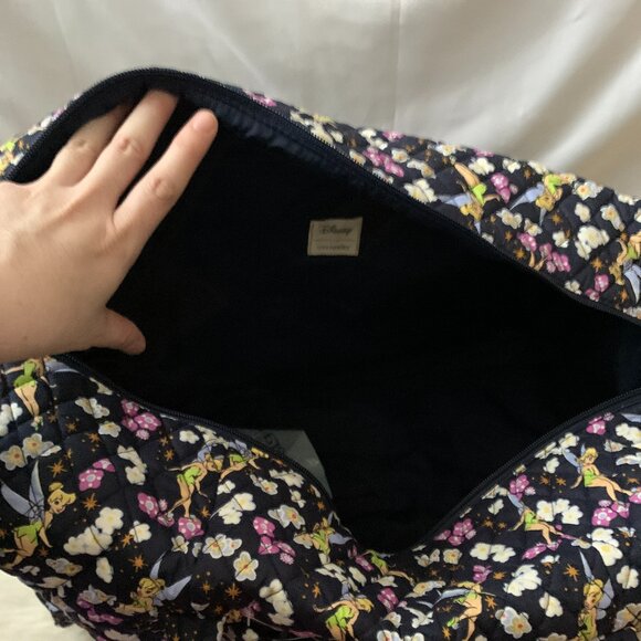 VERA BRADLEY X DISNEY Tinker Bell's Flight Quilted Large Travel Duffel Bag - Picture 6 of 7